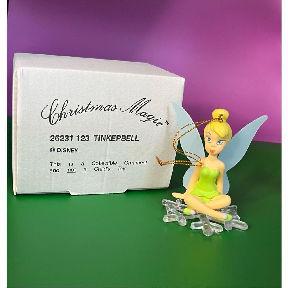 Disney Christmas Magic Groiler Tinker Bell Christmas Ornament With Box